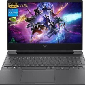 HP 2022 Victus 15.6" FHD 144Hz Gaming Laptop, Intel 12th Core i5-12450H, 64GB RAM, 2TB PCIe SSD, NVIDIA GeForce GTX 1650 Graphics, Backlit Keyboard, Win 11 Pro, Mica Silver, 32GB Snowbell USB Card