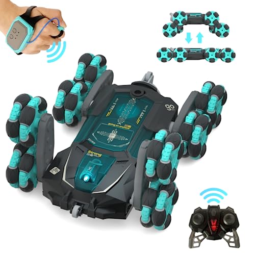 Coplus 8WD Gesture Sensing Stunt Rc Cars, 2.4Ghz Rechargeable Racing Drift Hand Remote Control Clamber Car, Toy for Kids 8 9 10 11 12 Year Old Xmas Birthday Gifts Ideas for Boys & Girl (Black)