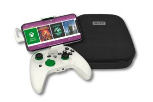 riotpwr mobile cloud gaming controller for ios (xbox edition) & carry case –- play cod mobile, apple arcade + more [1 month xbox game pass ultimate included]