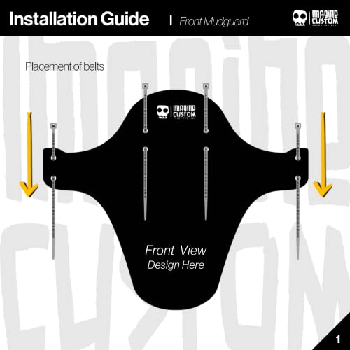 Imagine Custom Mudguard MTB, Bike Fender, Fender, Front Mudguard, Universal, Day of Dead