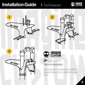 Imagine Custom Mudguard MTB, Bike Fender, Fender, Front Mudguard, Universal, Day of Dead