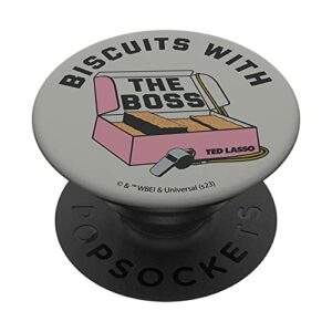 ted lasso biscuits with the boss box and whistle portrait popsockets swappable popgrip