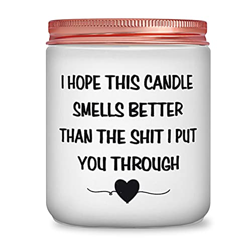 Gifts for Women - 7oz Vanilla Scented Frosted Glass Jar Candles - Funny Birthday Christmas Gifts for Her, Friend, Coworker, Mom, Sister, Wife, Girlfriend