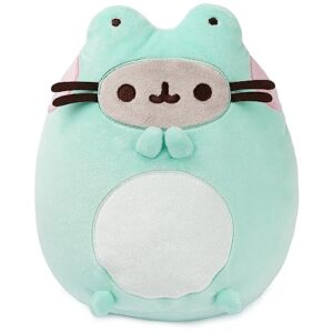 gund pusheen enchanted frog plush, stuffed animal for ages 8 and up, green, 9.5”