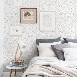 Heroad Brand Boho Peel and Stick Wallpaper Leaf Contact Paper Peel and Stick Floral Removable Wallpaper Self Adhesive Wallpaper for Walls Cabinets Shelf Liner Thicken Vinyl Roll 15.5” x 118”