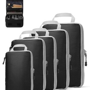 Extra Large Compression Packing Cube, OrgaWise Luggage Organizer Bag 6 Set Expandable, Suitcase Cube Organizer for Travel Essentials