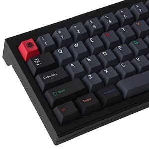 tsungup black grey keycaps full set,134 keys pbt cherry profile custom keyboard keycaps for 60% 65% 70% 100% cherry gateron mx switches mechanical gaming keyboard