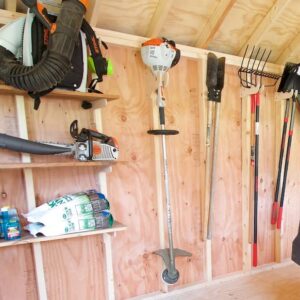 HANGTHIS Up Shed Organiztion Kit | Storage Shed, Garden Shed, Yard and Garden Tools - 10 Total Piecs for The Ultimate in shed, Garden shed, barn Organization w/All Installation Tools.