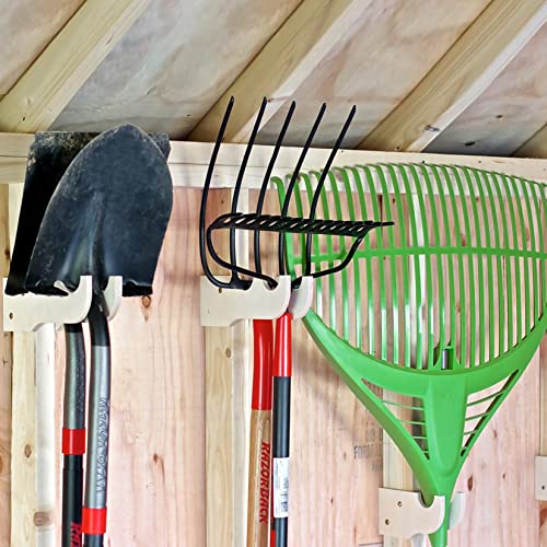 HANGTHIS Up Shed Organiztion Kit | Storage Shed, Garden Shed, Yard and Garden Tools - 10 Total Piecs for The Ultimate in shed, Garden shed, barn Organization w/All Installation Tools.