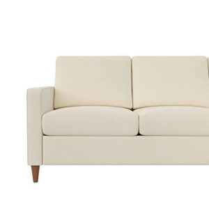 DHP Liah Reversible Sectional Sofa with Pocket Spring Cushions, Ivory