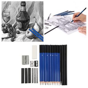 Sketching Pencils Set, Drawing Pencil Set Wide Applicability Easy Coloring for Home for School for Artist