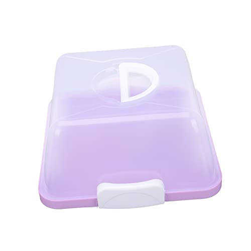 Alipis 1pc Box Packing Portable Cake Box Cheesecake Carrier Cupcake Mini Cake Boxes Treats Holder Pastry Carrier Cake Saver Baking Dessert Cake Box Reusable Cake Container Baking Cake Box