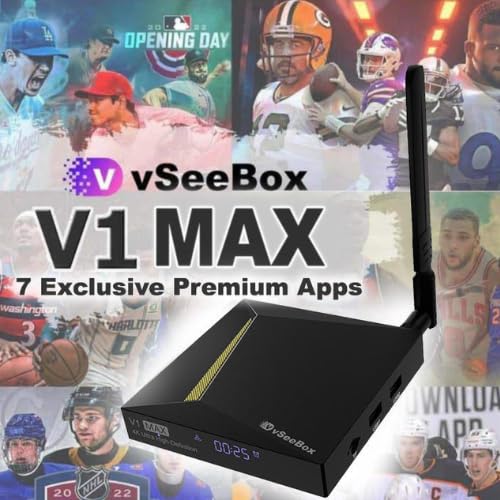 2023 Newest TV Box Vsee Box V1Max with Backlit Keyboard Remote and Bonus HTMI Cable Android 10 TV Box (4GB RAM + 32GB ROM) Fast Delivery 3 Days