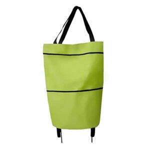 collapsible trolley bags, folding shopping bag with wheels reusable grocery bags shopping trolley bag for shopping home kitchen supermarket travel