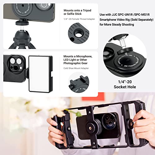 Magnetic Lens Filter Mount Kit for iPhone 13 Pro Without Filter,Magnetic Filter System for Any Threaded 49mm Filter with Magnetic Case & Anti-Reflection Hood,Cold Shoe Mount & Tripod Mount Adapter