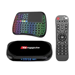 tanggula x5 tv box, mini keyboard, hdmi cord, 128gb storage, 4k / 8k ultra hd voice activated remote