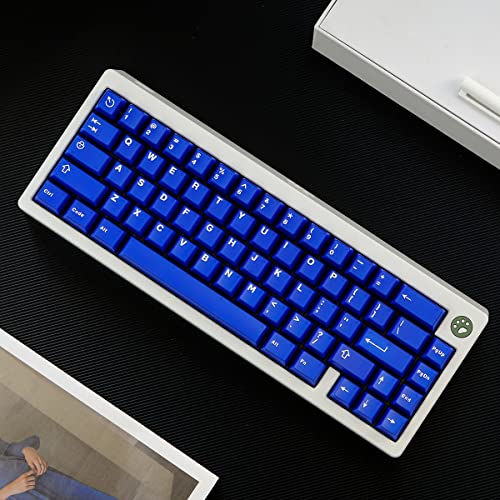 Double Shot Blue Keycaps Cherry Profile Translucent Keycaps Set 121 Keys Fit for Mechanical Keyboard 60% 65% 95% Cherry Mx Switches