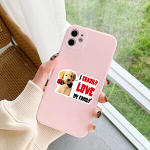 50Pcs Cool Dog Stickers Bulk Cute Funny for Kids Water Bottles, Vinyl Waterproof Laptop Realistic Dog Sticker Pack for Phone Guitar Luggage Skateboard Teens Boys Girls (Dog1)