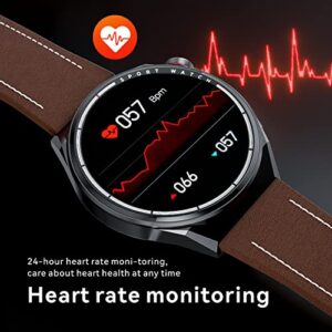 Smart Watch for Men, 30days Extra-Long Battery Life(Call Receive/Dial), IP68 Waterproof, Classic Fitness Watch for iPhone Android, 11 Modes of Sports, 1.5" Heart Rate Sleep/Blood Pressure Watch