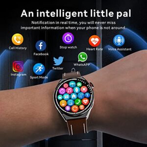 Smart Watch for Men, 30days Extra-Long Battery Life(Call Receive/Dial), IP68 Waterproof, Classic Fitness Watch for iPhone Android, 11 Modes of Sports, 1.5" Heart Rate Sleep/Blood Pressure Watch