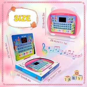 1 2 3 Year Old Girl Gifts, Alphabet abc Learning for Toddlers Toys Age 1-2-4 Learning Toys for 2-3-4 Year Olds Toddler Girl Toys for 1-3 Years Old Kids Laptop Birthday Gifts for Girls Tablet for Kids