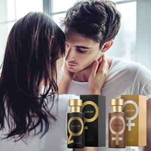 PONPRNGY Golden_Lure_Her Perfume - Lure_Her_Perfume for Men, Lure Her Cologne For Men, Lunex Phero Perfume, Romantic Glitter Perfume Spray for Women Men, Long Lasting Fragrance, 1.0 centiliters