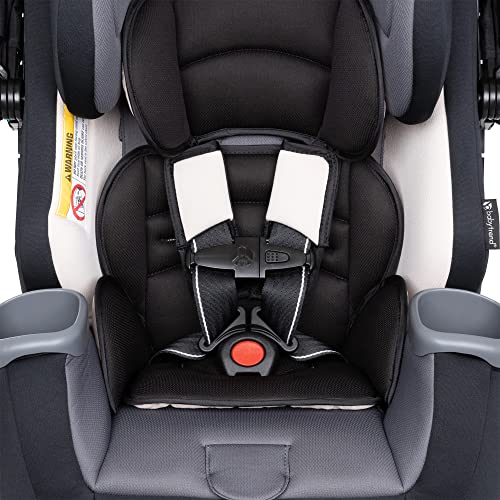 Baby Trend Cover Me 4-in-1 Infant Toddler Convertible Car Seat with Adjustable/Removable Canopy for Sun Protection & 2 Cup Holders, Modern Khaki