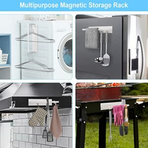 Hanger Organizer Magnetic Hanger Holder for Washing Machine Laundry Room Organization,Clothes Hanger Stacker Coat Hanger Organizer Stacker Hanger Stand Rack for Adult Kids Velvet Pants Hangers Storage