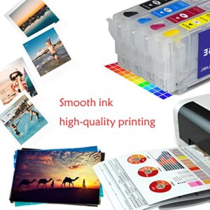 802XL 802 T802 Sublimation Ink Cartridges No Chip 812 812XL T812XL Replacement Refillable Ink Cartridges Without Chip & Ink for WF-7820 WF-7830 WF-7840 WF-7310 WF-7835 WF-7845 EC-C7000 Printers