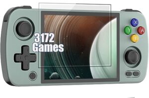 rg405m retro handheld game aluminum alloy, android 12 built-in 128g tf card 3172 games,4 inch ips touch screen with game front-end,rg405m supports ota wireless upgrade