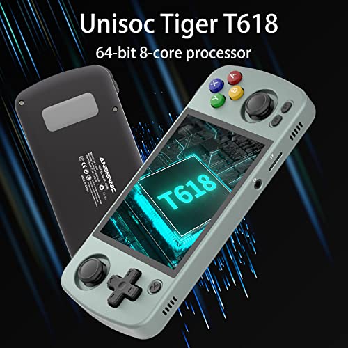 RG405M Retro Handheld Game Aluminum Alloy, Android 12 Built-in 128G TF Card 3172 Games,4 inch IPS Touch Screen with Game Front-end,RG405M Supports OTA Wireless Upgrade