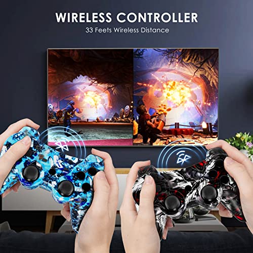 Boowen Wireless Controller for PS3, Controller for Sony PlayStation 3, 6-Axis High-Performance Motion Sense Dual Vibration Upgraded Gaming Controller, Compatible with PlayStation 3