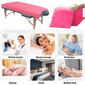 100pcs Disposable Massage Table Sheets, Non-woven Bed Breathable Sheet, 31"*71" Thin Bed Covers for Beauty SPA Salon Hotel Table Cover