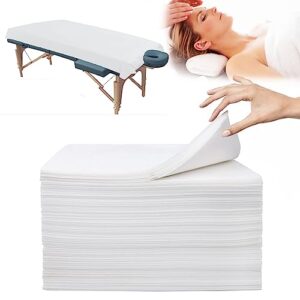 100pcs Disposable Massage Table Sheets, Non-woven Bed Breathable Sheet, 31"*71" Thin Bed Covers for Beauty SPA Salon Hotel Table Cover