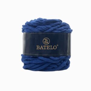batelo blanket yarn, thick chenille yarn for crocheting & knitting, 6 super bulky, 3.30z/100g, 50yd/45m - navy
