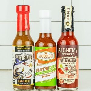 Hot Ones Season 21 Heat Pack Hot Sauces: Mako Snake, Jalapeno Chico, Watermelon Ghost, 5 fl oz. (3-Pack)