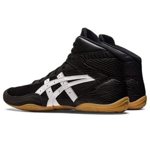 ASICS Men's Matflex 7 Wrestling Shoes, 9.5, Black/White