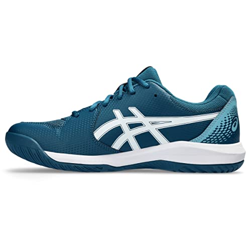 ASICS Men's Gel-Dedicate 8 Tennis Shoes, 9, RESTFUL Teal/White