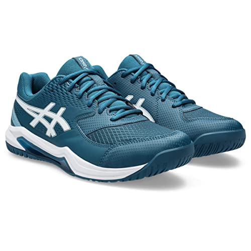 ASICS Men's Gel-Dedicate 8 Tennis Shoes, 9, RESTFUL Teal/White