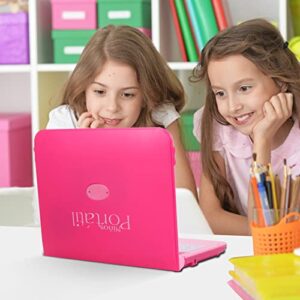 LESHITIAN Kids Laptop, Bilingual Laptop Spanish/English, 130 Learning Activities, Learning Computer for Kids Ages 5+