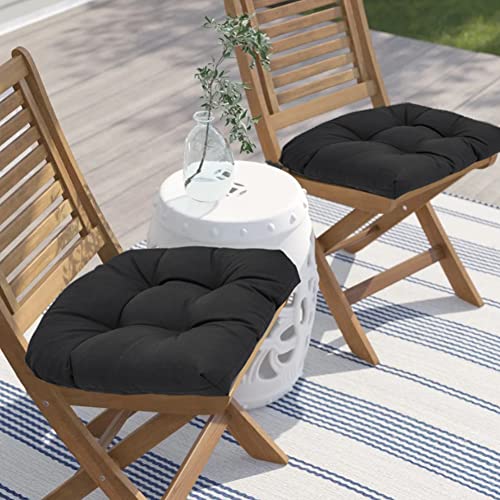 MUVLUS Indoor/Outdoor Rocking Chair Cushion Set,2 Piece Seat/Back Chair Cushion,Waterproof Soft Thickened Patio Chaise Lounger Cushion Overstuffed Patio Chair Cushion (Navy)