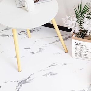 Marble Adhesive Vinyl Flooring Waterproof Peel and Stick Floor Tile Vinyl Flooring for Bathroom Self Adhesive Flooring for Kitchen Bedroom Marble Look 12x12 Inch (12 PCS)