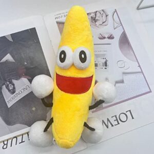 2023 Shovelware Brain Game Plush - 10" Cute The Dancing Banana Plushies Toy for Fans Gift - Soft Stuffed Figure Doll for Kids and Adults - Birthday Easter Basket Stuffers Choice