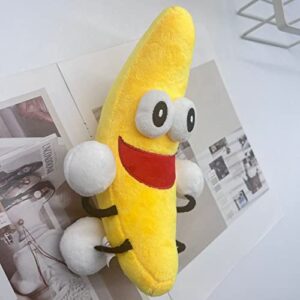 2023 Shovelware Brain Game Plush - 10" Cute The Dancing Banana Plushies Toy for Fans Gift - Soft Stuffed Figure Doll for Kids and Adults - Birthday Easter Basket Stuffers Choice