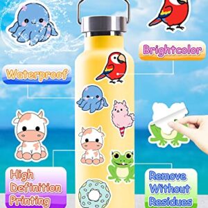 Gojmzo 600 PCS Stickers for Kids, Cute Water Bottle Stickers Vinyl Waterproof Stickers for Laptop Skateboard Phone Computer Hydroflask, Cute Kawaii Animal Sticker Pack for Kids Teens Girls