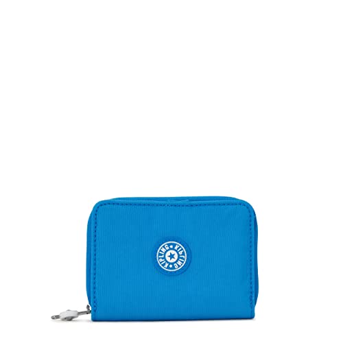 Kipling Women's Money Love, RFID Anti-Hacker Technology, Polyester Zip Closure Wallet, Eager Blue