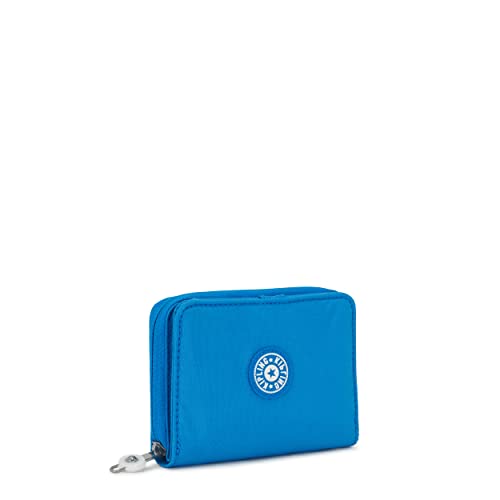 Kipling Women's Money Love, RFID Anti-Hacker Technology, Polyester Zip Closure Wallet, Eager Blue