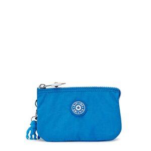 kipling women’s creativity small pouch, versatile cosmetics kit, lightweight nylon travel organizer, eager blue