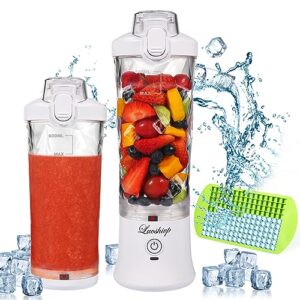 portable blender,22 oz mini blender for shakes and smoothies,personal blender with rechargeable usb,fruit,smoothie,baby food mixing machine blender with 6 blades,for home,kitchen,travel,sports