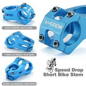 YGROW 31.8 Stem 45mm Bike Stems Mountain Bike Stem MTB Stem 31.8 for Most Bicycle, Road Bike, BMX, Fixie Gear, Cycling(Aluminum Alloy, Purple)